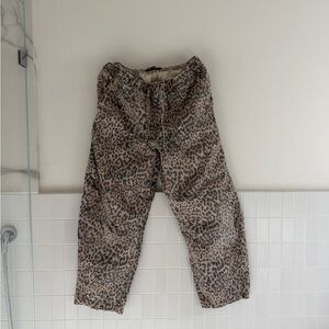 GAP Leopard Print Pants - Brown and Black